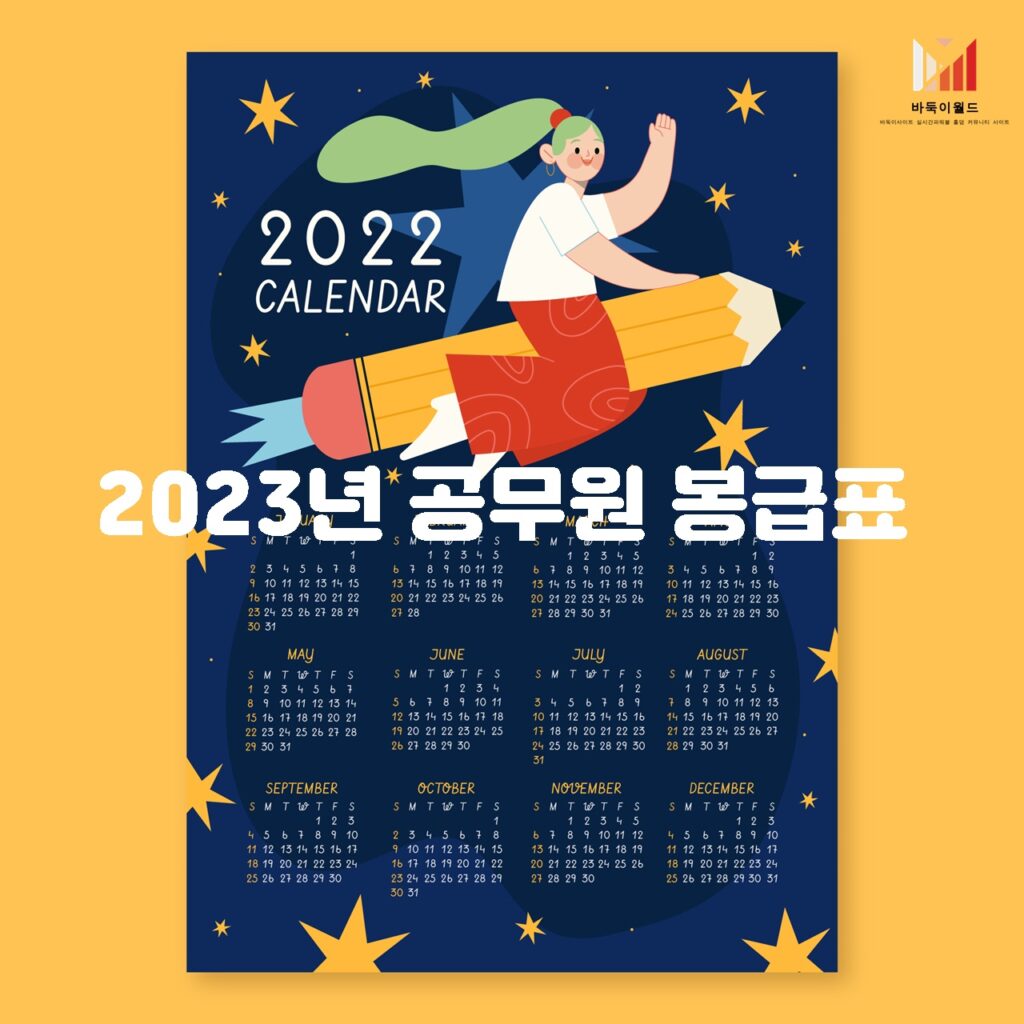 2023년 공무원 봉급표에 따른 직위별 봉급액 상세 안내