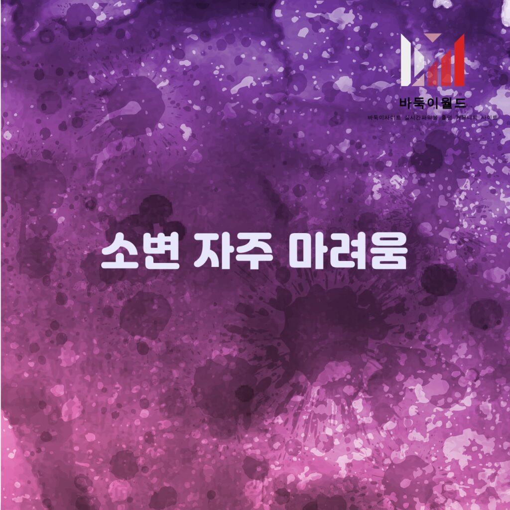 소변이 자주 마려운 이유와 대처 방법